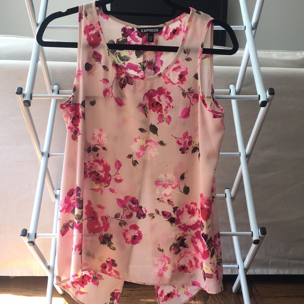 Express chiffon floral top